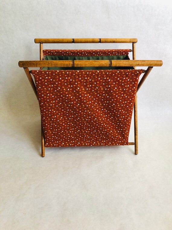 Vintage Folding Knitting Bag Vintage Folding Crochet Bag Etsy