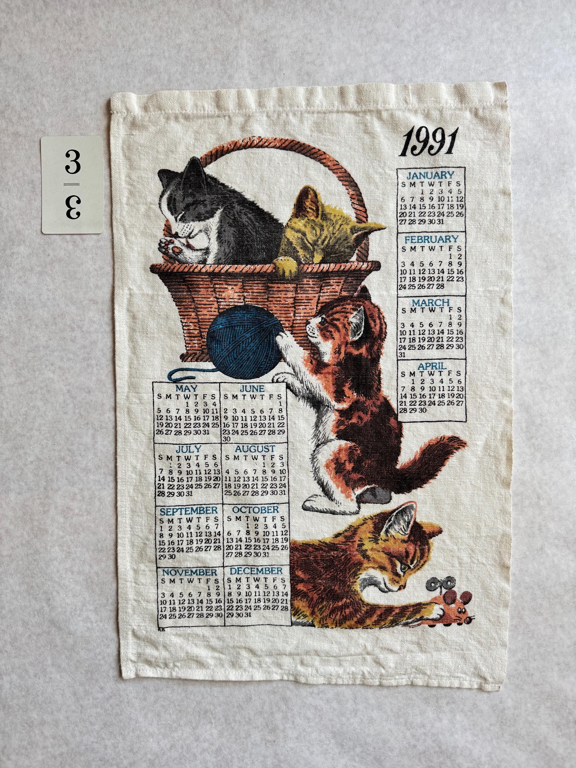 Vintage 90s Calendar - Etsy