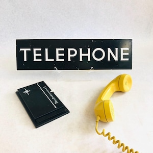 USA製 60s~70's Vintage Phone Booth Sign USA製 60s~70's Vintage