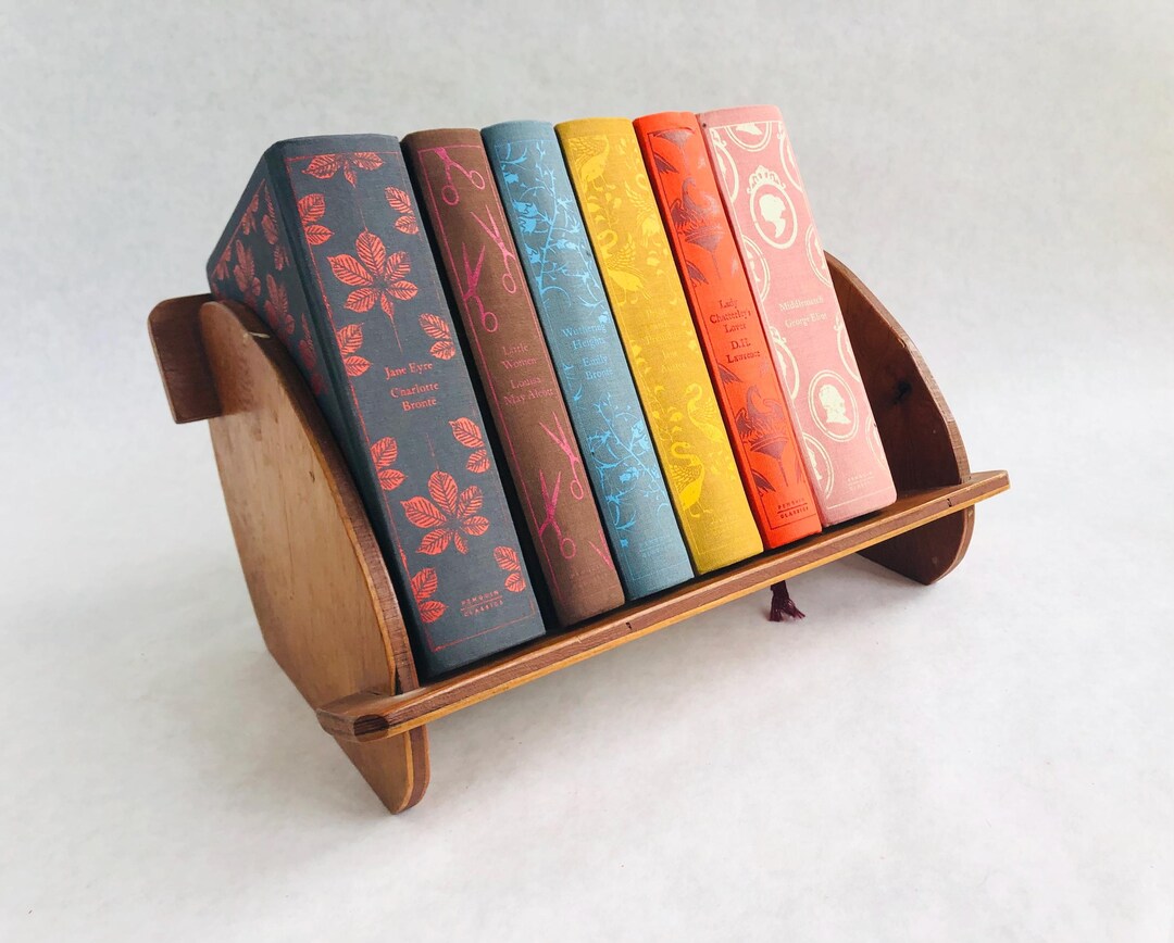 Vintage Wood Bookshelf, Vintage Book Rack, Vintage Desktop Book Shelf ...