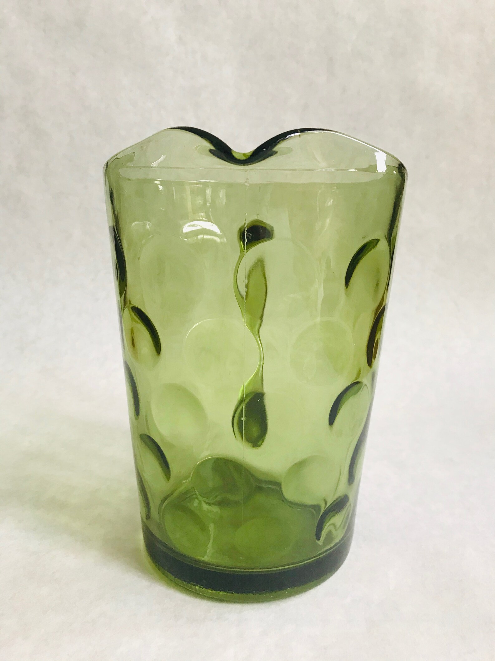 Vintage green glass pitcher Hazel Atlas green pitcher Hazel Etsy