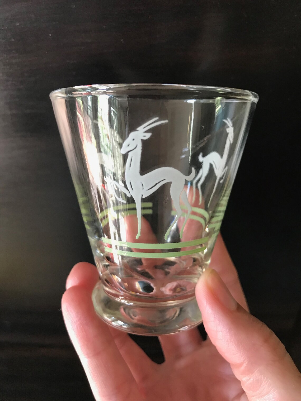 Vintage Gazelle Shot Glasses Vintage Antelope Shot Glasses Etsy