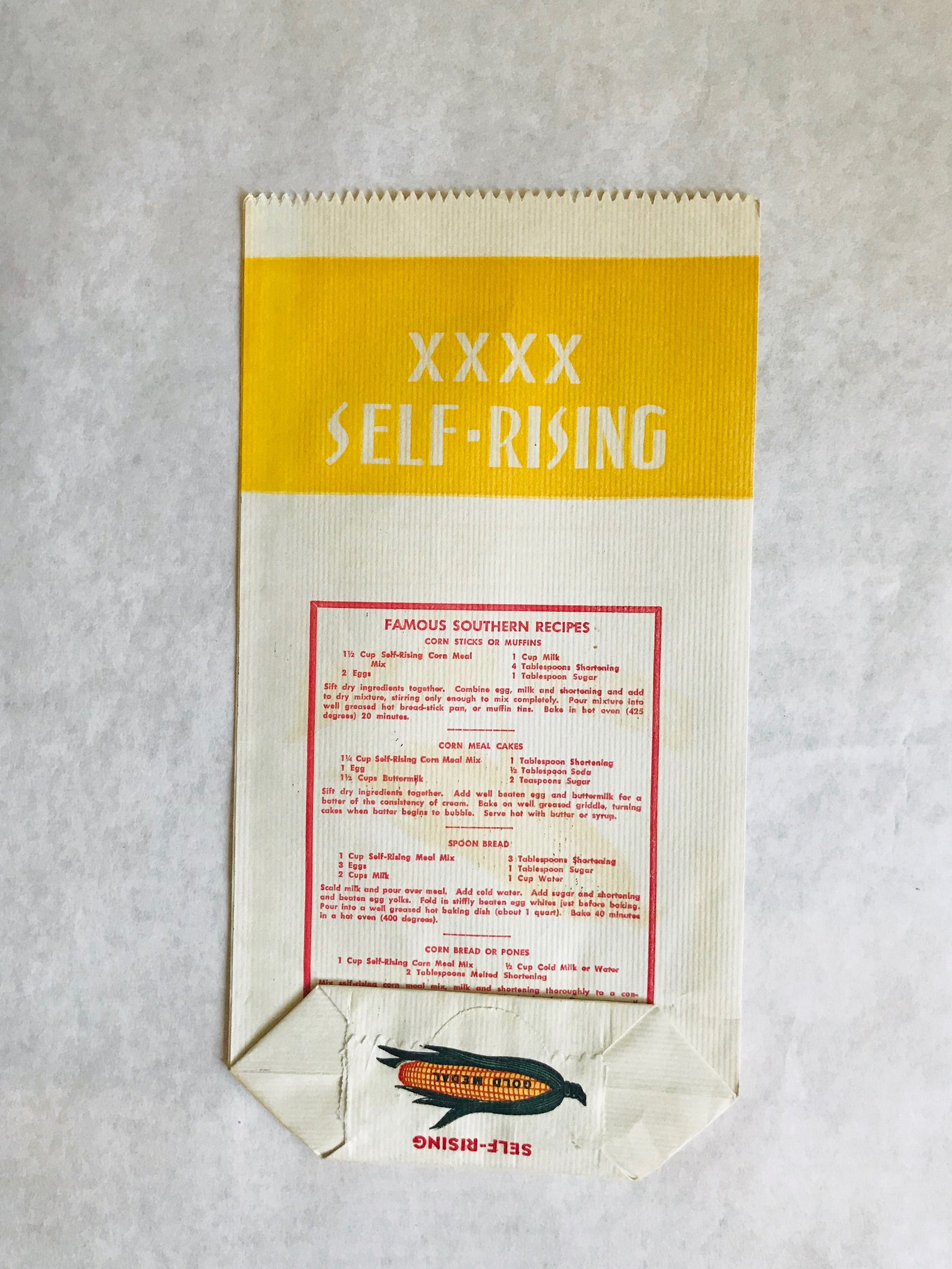 Vintage flour bags vintage cornmeal bags Flour and cornmeal Etsy