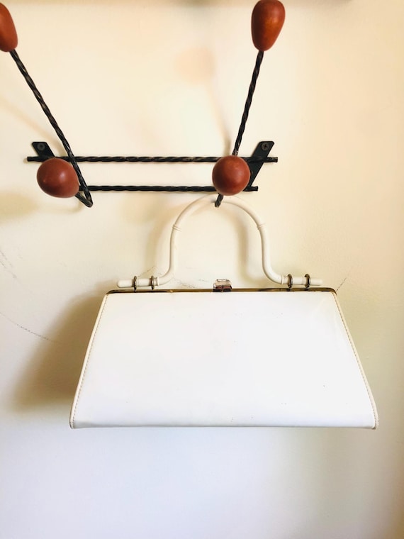 '95 Leather Handbag - White/Gold main image 1