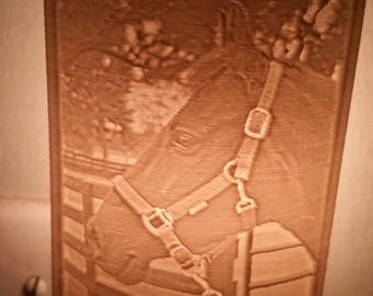 Custom Photo Lithophane Night Light, Wedding, Birthday, or Anniversary Gift