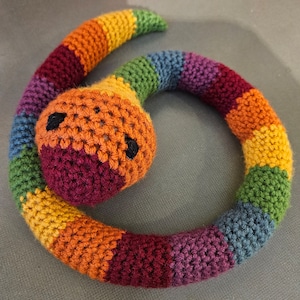 Pride Snake Plushie.