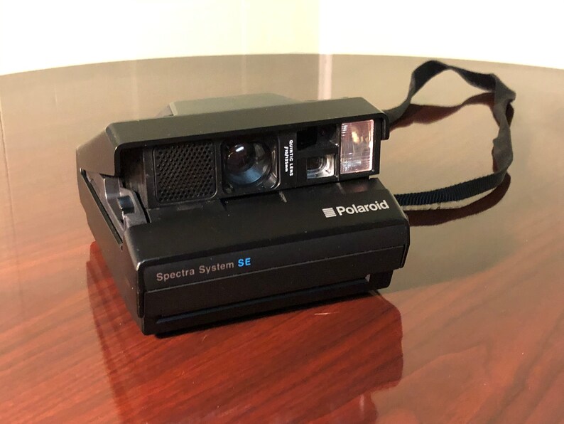 Polaroid Spectra System SE - Appareil Photo Vintage En Boîte + 1 Paquet De Film - Noir
