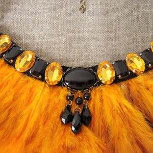 Breastplate necklace with feathers The Phoenix image 3