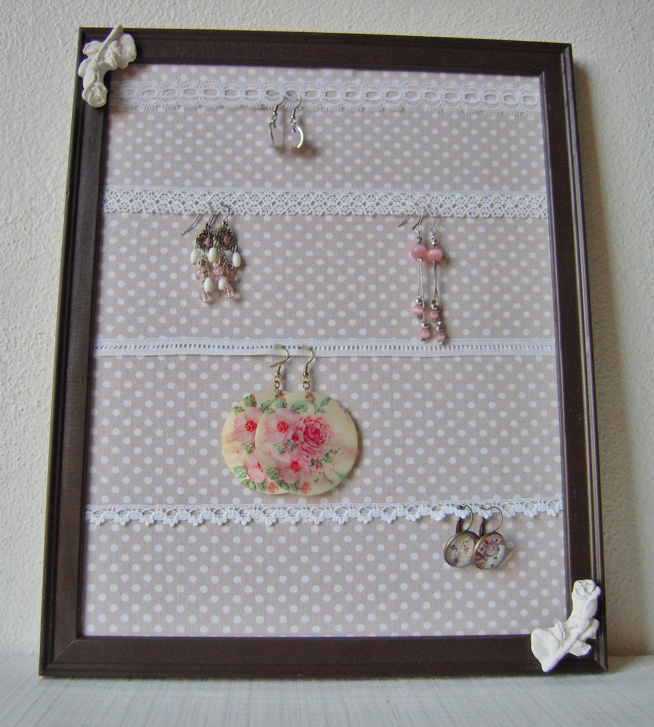 Tableau , Cadre, Présentoir à Boucles d'oreilles