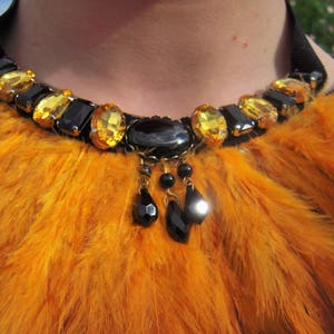 Breastplate necklace with feathers The Phoenix image 5