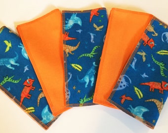 Cloth Napkins, Handkerchief, Set of 5, Child Handkerchiefs, Lunchbox Napkins, Party Napkins GB34