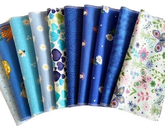 NEW,Handkerchief Womens, Ladies Handkerchiefs, Set of 10, Flannel Handkerchiefs, Reusable Tissues,Paperless Hankies,Womens Handkerchief  W93