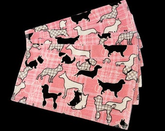 Taschentücher, 5er Set, Flanell Taschentücher, Hunde Print Taschentücher, Taschentücher, Flanell Taschentücher, wiederverwendbare Taschentücher, Servietten G93