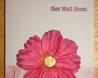 Haz bien tarjeta/rosa flor