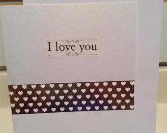 Día de aniversario amor tarjeta tarjeta/esposa/esposo/novia/San Valentín