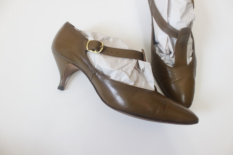 pointed t strap heels