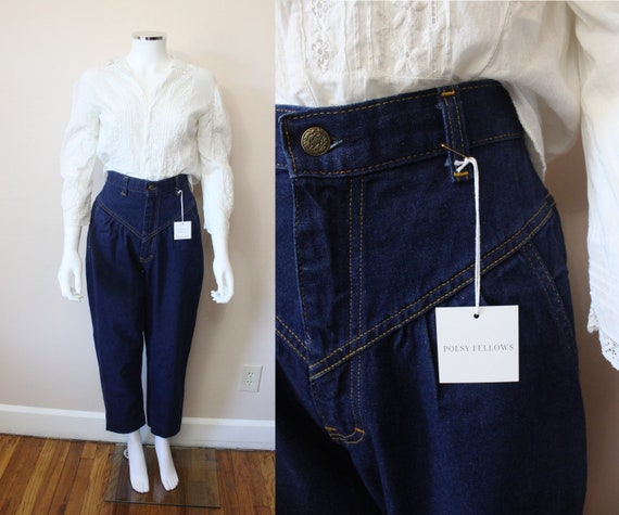 L’Abeille high waist jeans | 1970s indigo dark was