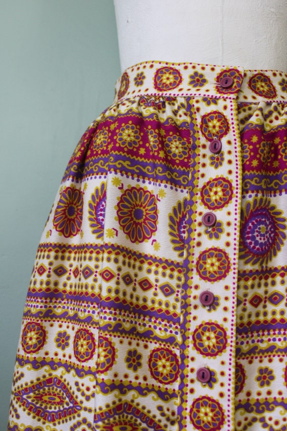 Alex Colman maxi skirt | vintage 1970s psychedeli… - image 4