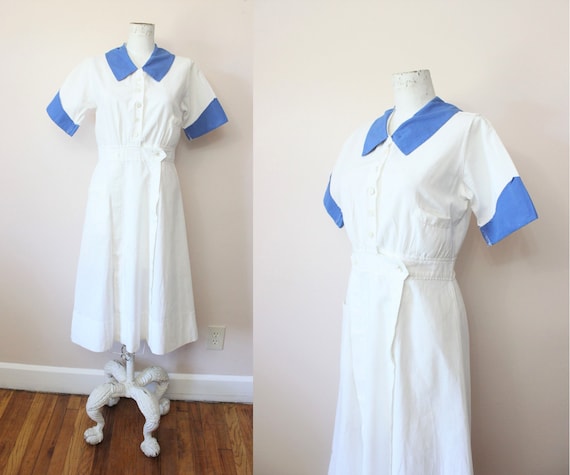 Marvin Neitzel Corp uniform dress | 1930s linen co