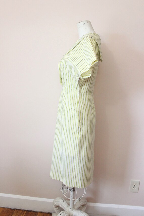 1940s Swiss Yard cotton dress | 1940s yellow dott… - image 8