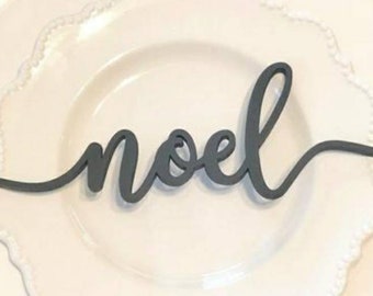 MOT " Noël " en papier 210g noir