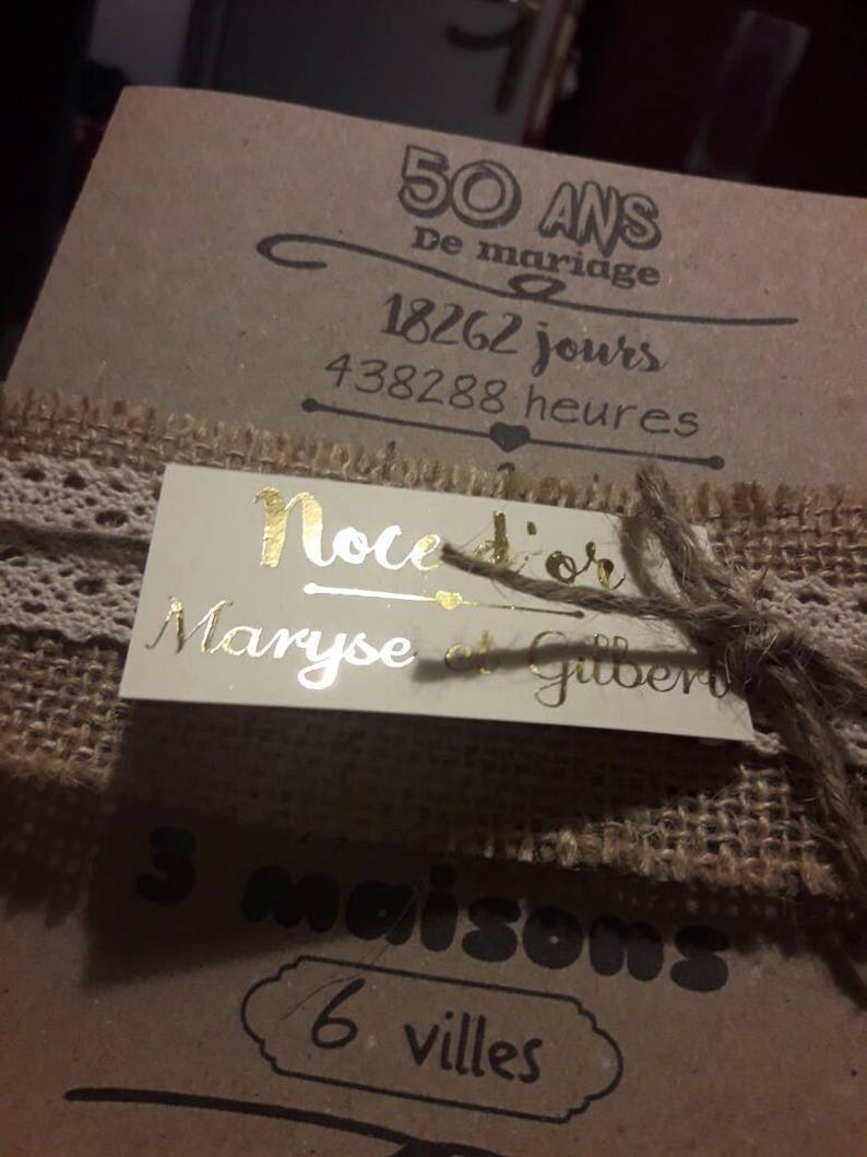 Faire Part 50 Ans De Mariage Faire part 50 ans de mariage | Etsy
