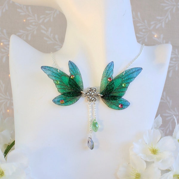 Necklace "Celtic fairy wings" magical fantasy fantasy