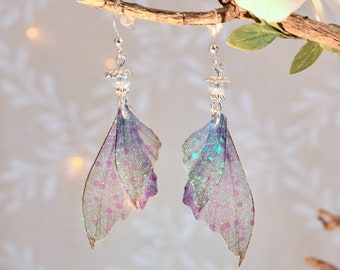 Earrings "parma aquatic fairy wings" magical, fantastic, fantasy