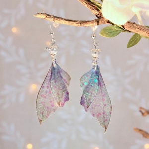 Earrings "parma aquatic fairy wings" magical, fantastic, fantasy