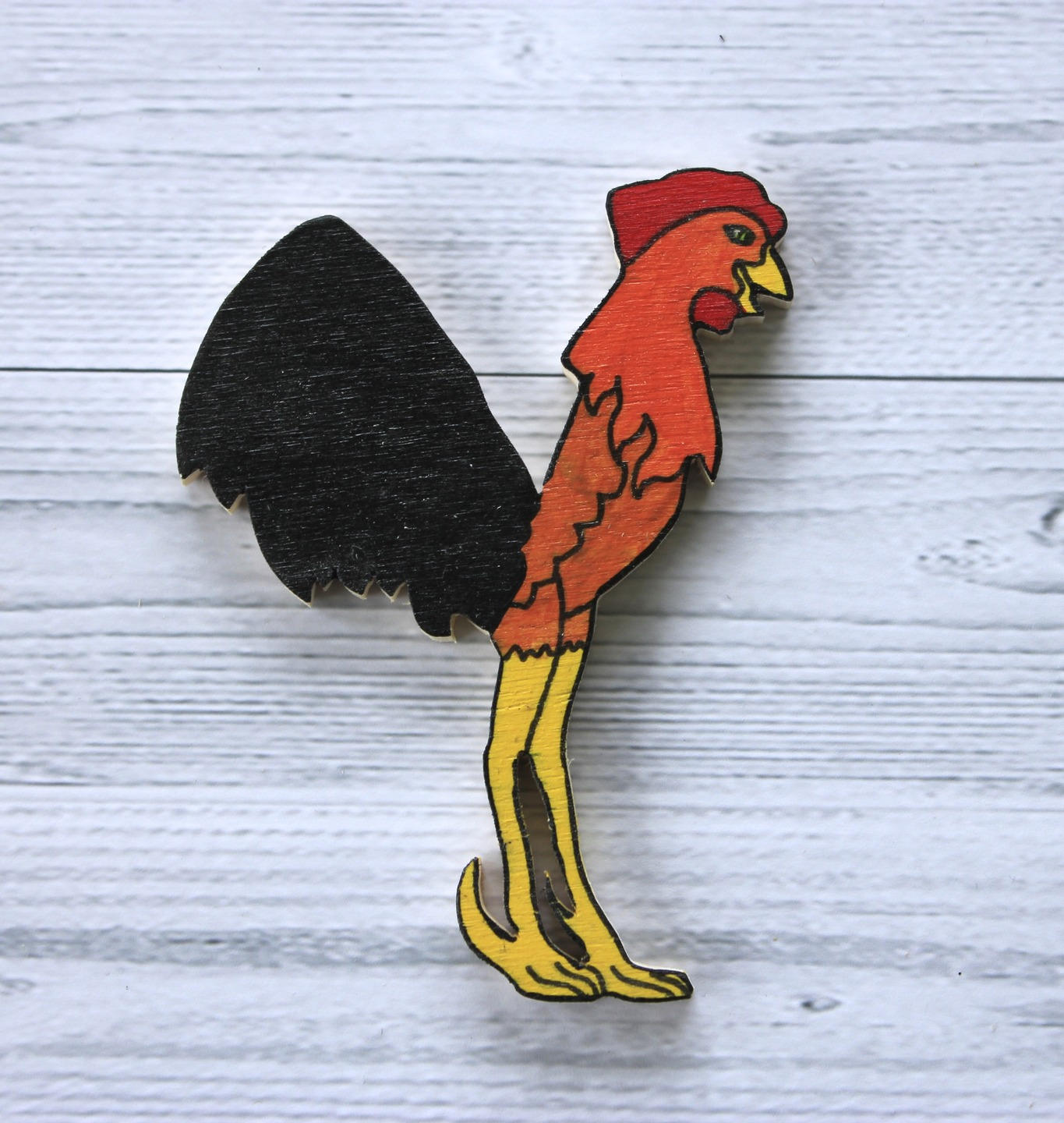 Lettre Décorative en Bois Forme d'animal Pour Écrire Prénom. | Y Coq