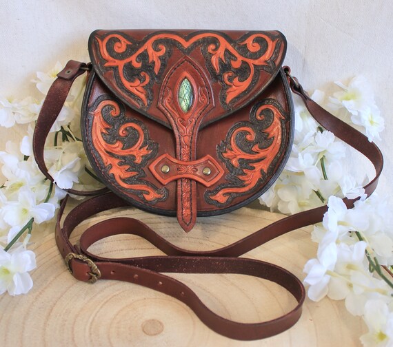 Sac En Cuir Ebarrito - Pièce Unique - Couleurs Multiples - Dimensions 32x22x17 Cm - Neuf Avec étiquettes