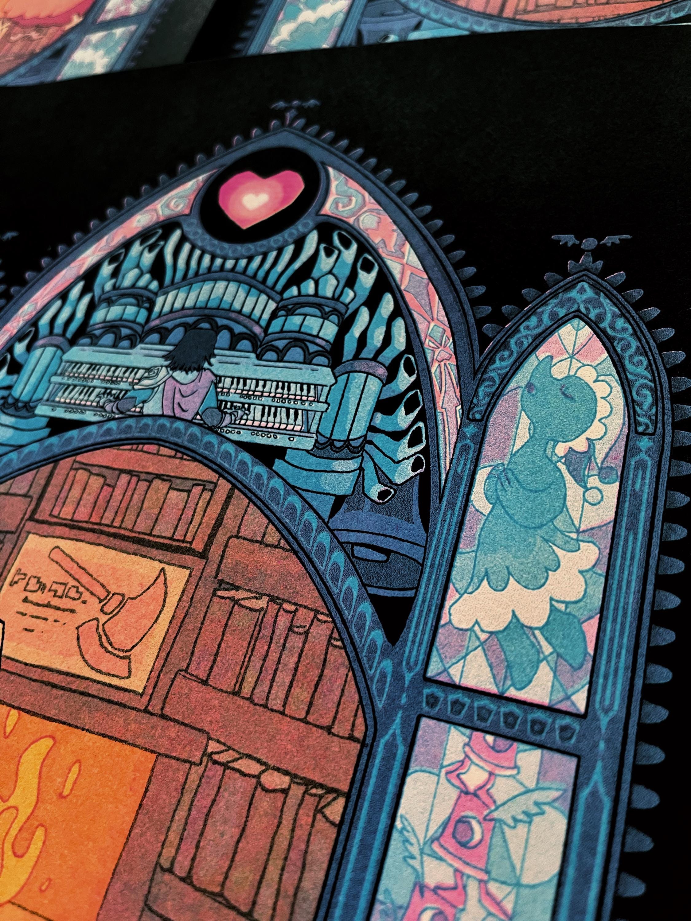 Delta Rune Chapter 4 Background Deltarune Chapter 4 Risograph Print - Etsy