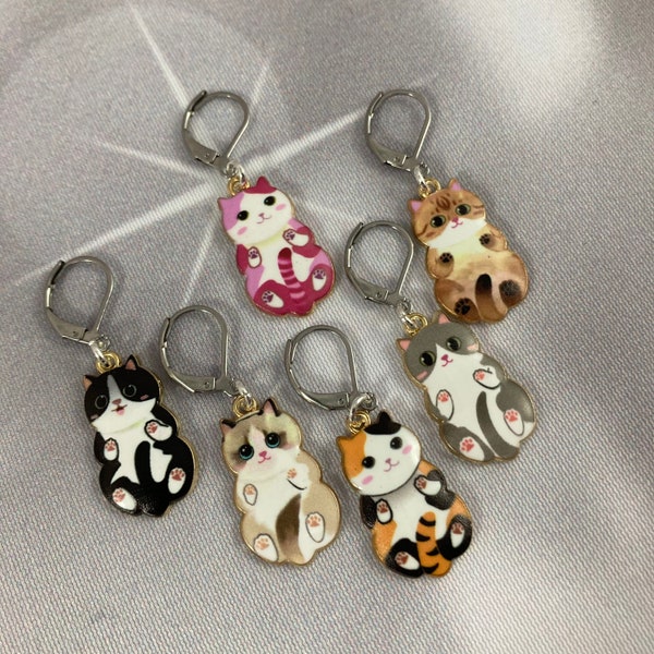 Cat Knitting Stitch Markers, Progress Keepers, Crochet, Stitch Markers, Knitting Accessories, Gifts For Knitters