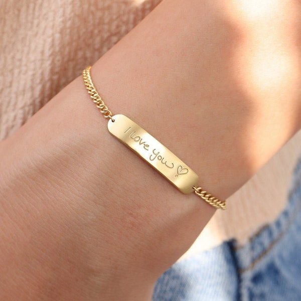 Actual Handwriting Bracelet | Handwritten Name| Handwriting Bracelet| Signature Bracelet|Personalized Gift| Gift For Mom| Mother's Day Gifts