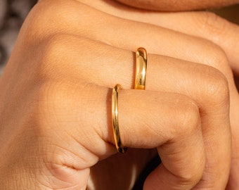 Personalized Inner Engraving Band Ring | Personalized Name Ring by CodeBlue Jewelry | Minimalist Jewelry | Mother&#39;s Day Gifts