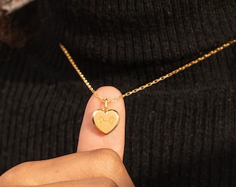 Custom Dog Ears Necklace | Engraved Dog Breed Name | Paw Print | Nose Print Necklace | Gift for Pet Lover| Mother&#39;s Day Gifts