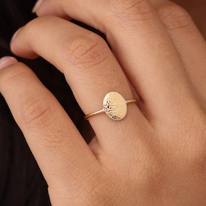 Detailed Oval Pet Nose Print Ring CODEBLUE JEWELRY | PawPrint Rings | Pets Memorial