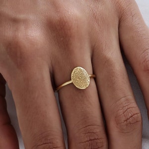 Detailed Oval Pet Nose Print Ring | Dog Nose - Dog Paw Print Ring | Pet Memorial Gift | Gift For Her | Christmas Gifts