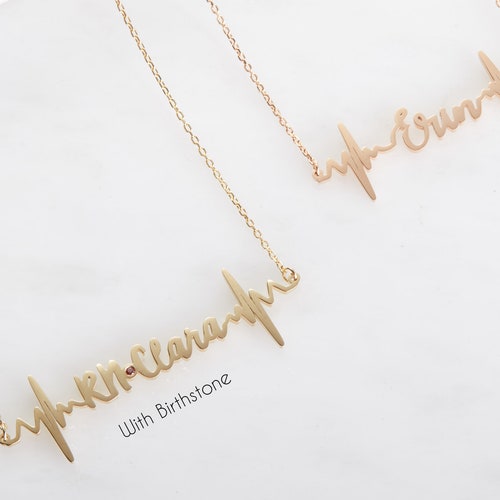 Custom Name Necklace Personalized Nurse Gift Children Name Etsy