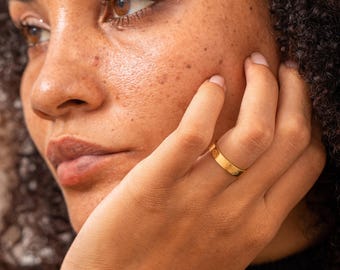 Multiple BirthFlower | Birth Flower Band Ring | Family Florals Ring | Mother's Day - Christmas Gifts