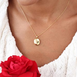 Dainty Birth Flower Oval Locket CodeBlue Jewelry | Personalized Photo Lockets | Bridesmaid Gift | Christmas Gifts