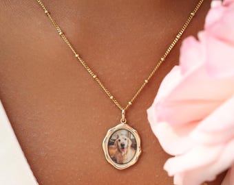 Custom Photo Frame Necklace | Personalized Family Picture | Memorial Gift | CodeBlue Jewelry