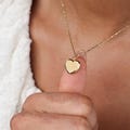 Fingerprint Heart Necklace by CODE BLUE | Thumbprint Necklaces | Handwriting Jewelry | Memorial Christmas Gifts