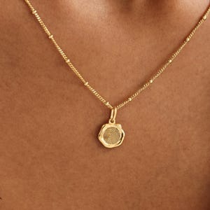 Mini Tag Charm Fingerprint Necklace | Petite Charms Necklaces | Wedding | Mother's Day - Christmas Gifts Bild 7