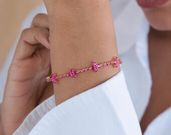 Adjustable Bolo Tennis Bracelet | Multiway Choker and Bracelet | Sterling Silver with CZ Stones