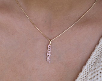 Personalized Name Necklace Pavé CZ | Christmas Gift | Sterling Silver | Custom Dainty Nameplate Sparkle Jewelry