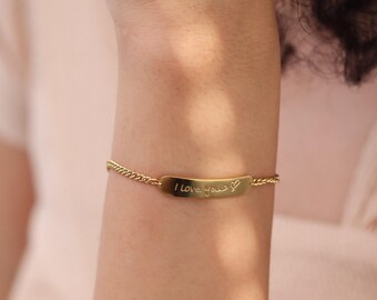 Actual Handwriting Bracelet | Handwritten Name Bracelets | Signature Jewelry | Mother's Day Gifts