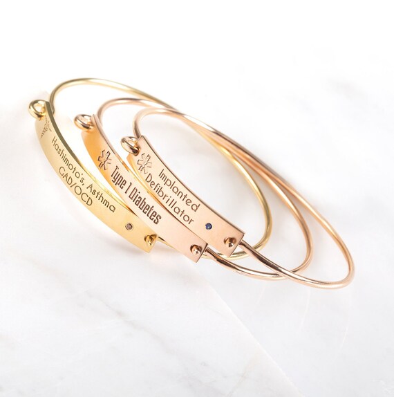 medical id bracelets etsy