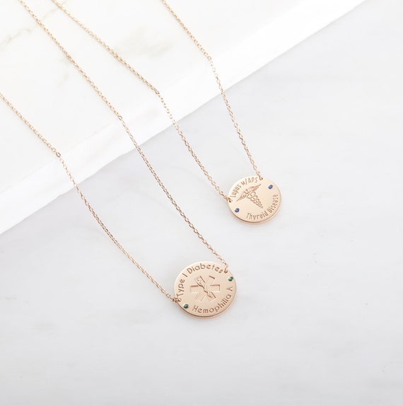 medical alert id necklace