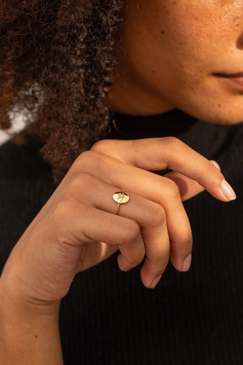 Dog Nose Print Ring | Pets Paw - Ears Rings | Gift for Pet Lover | Mother's Day - Christmas Gifts image 3